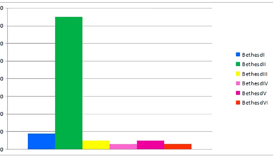 PAFF’s DE NÓDULOS TIREOIDIANOS (%) REALIZADAS PELO CEUS NO ANO 2019 (1.111 PUNÇÕES)